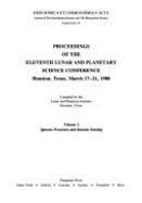 Proceedings of the Eleventh Lunar and Planetary Science Conference, Houston, Texas, March 17-21, 1980 - Lunar and Planetary Institute