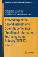 Proceedings of the Second International Scientific Conference "Intelligent Information Technologies for Industry" (IITI'17): Volume 2