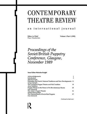 Proceedings of the Soviet/British Puppetry Conference: Glasgow November 1989 - Knight, Malcolm