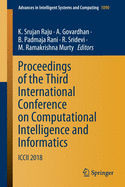 Proceedings of the Third International Conference on Computational Intelligence and Informatics: ICCII 2018