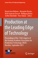 Production at the Leading Edge of Technology: Proceedings of the 11th Congress of the German Academic Association for Production Technology (Wgp), Dresden, September 2021