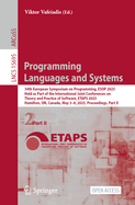 Programming Languages and Systems: 34th European Symposium on Programming, ESOP 2025, Held as Part of the International Joint Conferences on Theory and Practice of Software, ETAPS 2025, Hamilton, ON, Canada, May 3-8, 2025, Proceedings, Part I