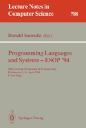 Programming Languages and Systems - ESOP '94: 5th European Symposium on Programming, Edinburgh, U.K., April 11 - 13, 1994. Proceedings