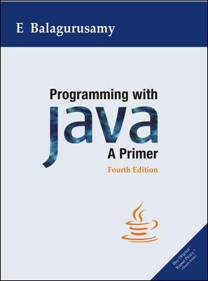 PROGRAMMING WITH JAVA - Balagurusamy, E