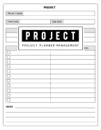 Project Management Planner: Project Management Forms Organize, Project Planner Notebook, Journal and Organize Notes, to Do, Ideas, Follow Up, Project Plan, Size 8.5 X 11 Inch, 100 Pages
