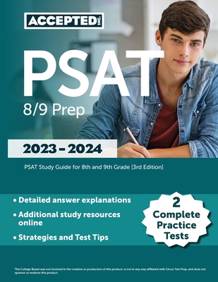 PSAT 8/9 Prep 2023-2024: 2 Complete Practice Tests, PSAT Study Guide for 8th and 9th Grade [3rd Edition] - Cox, Jonathan