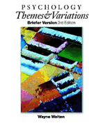 Psychology: Themes & Variations Brief Pa - Weiten, Wayne