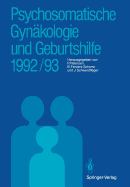 Psychosomatische Gynkologie Und Geburtshilfe 1992/93