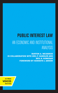 Public Interest Law: An Economic and Institutional Analysis