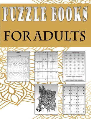 Puzzle books for adults: Fun and relaxing Activity Puzzle Book for Adults, Word search, Sudoku, mandala, Killer Sudoku and mazes 8,5"x11" - King, Zoubir