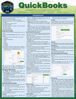 QuickBooks: A Quickstudy Laminated Reference Guide - Cagan, Michele