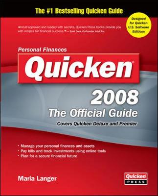Quicken 2008 the Official Guide - Langer, Maria