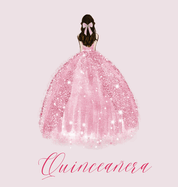 Quinceanera Guest Book with pink dress (hardback)
