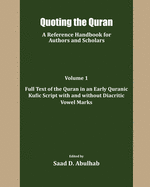 Quoting the Quran: A Reference Handbook for Authors and Scholars