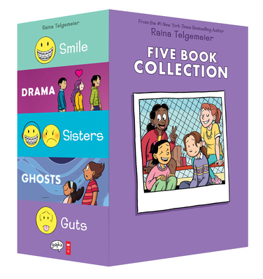 Raina Telgemeier Collection Box Set (Smile, Drama, Sisters, Ghosts, Guts) - Telgemeier, Raina