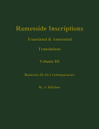 Ramesside Inscriptions, Ramesses II, His Contempories: Translated and Annotated, Translations