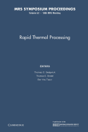 Rapid Thermal Processing: Volume 52