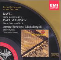 Ravel: Piano Concerto; Rachmaninov: Piano Concerto No. 4 - Arturo Benedetti Michelangeli (piano); Philharmonia Orchestra; Ettore Gracis (conductor)