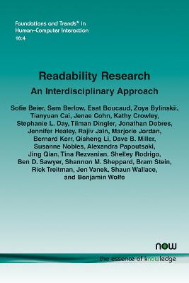 Readability Research: An Interdisciplinary Approach: An Interdisciplinary Approach - Beier, Sofie, and Berlow, Sam, and Boucaud, Esat