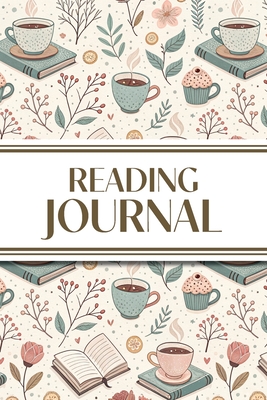 Reading Journal (Hot Chocolate, Books, and Flowers ): 6"x9" Book Lover's Diary; Book/Series Reviews, Reading Tracker, Favorite Book List, Favorite Quotes, Reading Challenges, and More! - Revive Stationery