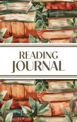 Reading Journal (Watercolour Stacked Books with Leaves): 6"x9" Hardcover Book Lover's Diary; Book/Series Reviews, Reading Tracker, Favorite Book List, Favorite Quotes, Reading Challenges, and More! - Revive Stationery