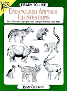 Ready-To-Use Endangered Animals Illustrations: 96 Different Copyright-Free Designs Printed One Side - Giuliani, Bob