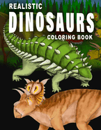 Realistic Dinosaurs coloring book