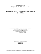 Recapturing NASA's Aeronautics Flight Research Capabilities