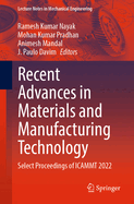 Recent Advances in Materials and Manufacturing Technology: Select Proceedings of ICAMMT 2022