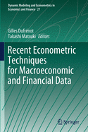 Recent Econometric Techniques for Macroeconomic and Financial Data