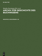 Register Zum Archiv Fr Geschichte Des Buchwesens