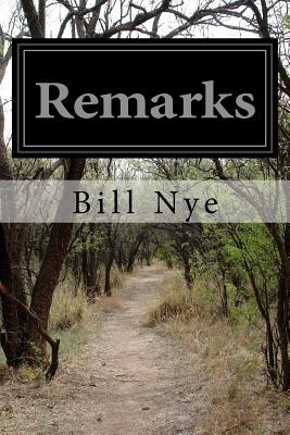 Remarks - Nye, Bill