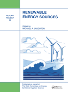 Renewable Energy Sources: Watt Committee: Report Number 22