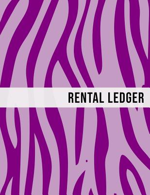Rental Ledger: Purple Zebra Pattern Tenancy Property Lease Accounting Tracker Notebook - Planner, Blueprint