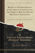 Report of the Proceedings of the Annual Convention of the American Railway Master Mechanics' Association: In Convention at Cincinnati, May 13th, 14th, and 15th, 1879 (Classic Reprint)