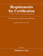 Requirements for Certification 2015-2016
