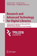 Research and Advanced Technology for Digital Libraries: 20th International Conference on Theory and Practice of Digital Libraries, Tpdl 2016, Hannover, Germany, September 5-9, 2016, Proceedings