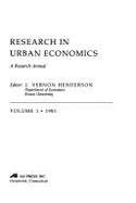 Research in Urban Economics