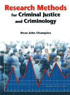 Research Methods for Criminal Justice and Criminology - Champion, Dean John