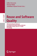 Reuse and Software Quality: 20th International Conference on Software and Systems Reuse, ICSR 2022, Montpellier, France, June 15-17, 2022, Proceedings