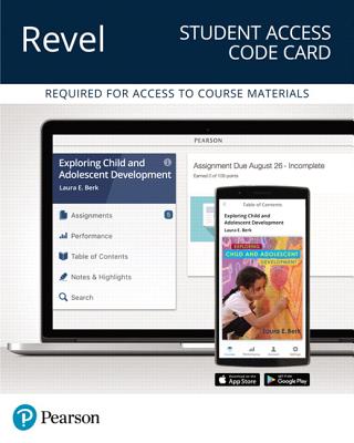 Revel for Exploring Child & Adolescent Development -- Access Card - Berk, Laura