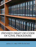 (Revised Draft Of) Code of Civil Procedure