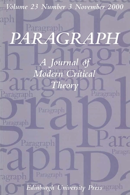 Revisiting the Scene of Writing: New Readings of Cixous: Paragraph Volume 23, Issue 3 - Dobson, Julia (Editor), and Rye, Gill (Editor)