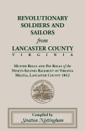 Revolutionary Soldiers and Sailors from Lancaster County, Virginia