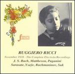 Ricci - The Complete Electrola Recordings (1938) - Carl Furstner (piano); Louis Persinger (piano); Ruggiero Ricci (violin)