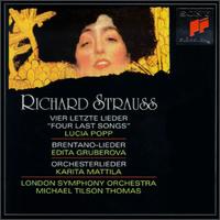 Richard Strauss: Four Last Songs; Brentano-Lieder; Orchesterlieder - Edita Gruberov (soprano); Karita Mattila (soprano); Lucia Popp (soprano); London Symphony Orchestra;...