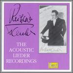 Richard Tauber and The Acoustic Lieder Recordings