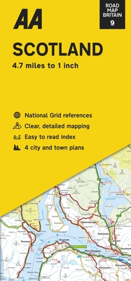 Road Map Britain: Scotland (Sheet Map, Folded) - Publishing, Aa