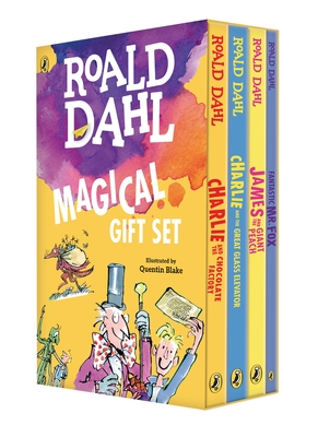 Roald Dahl Magical Gift Set (4 Books): Charlie and the Chocolate Factory, James and the Giant Peach, Fantastic Mr. Fox, Charlie and the Great Glass Elevator - Dahl, Roald