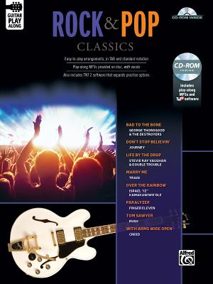 Rock & Pop Classics Guitar Play-Along: Guitar Tab, Book & CD-ROM - Alfred Music